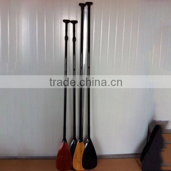 Luxury wooden SUP carbon fiber paddle