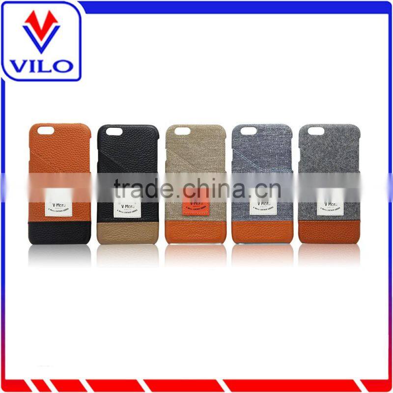 Stylish microfiber interior canvas back cover with card holder