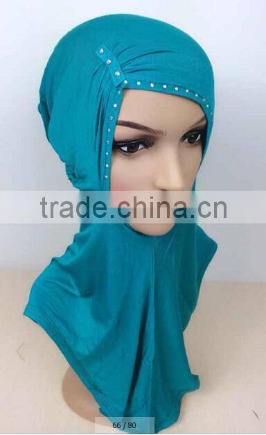 C066 new style big size ninja inner underscarf with rhinestones,full underscarf to cover neck