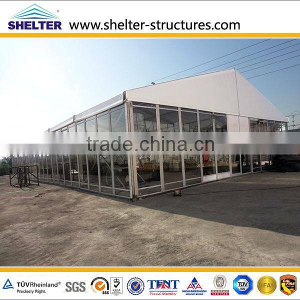 1000 sqm glass tents for cars trade shows for sale