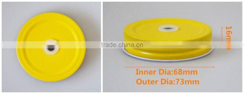 Round shape metal lid for jars