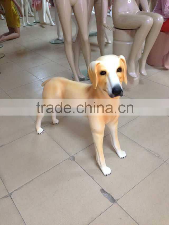 Fashion fiberglass display mannequin dog statues for sale