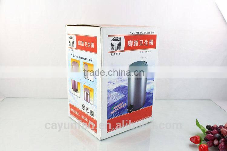 Stainless steel pedal dustbin