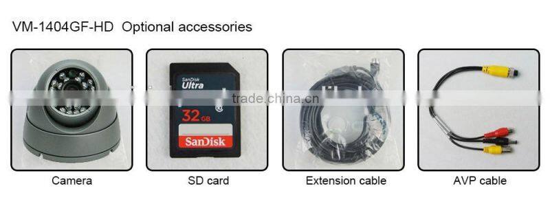 High quality 4 Channel 720P Ahd DVR Kit with 3G WCDMA