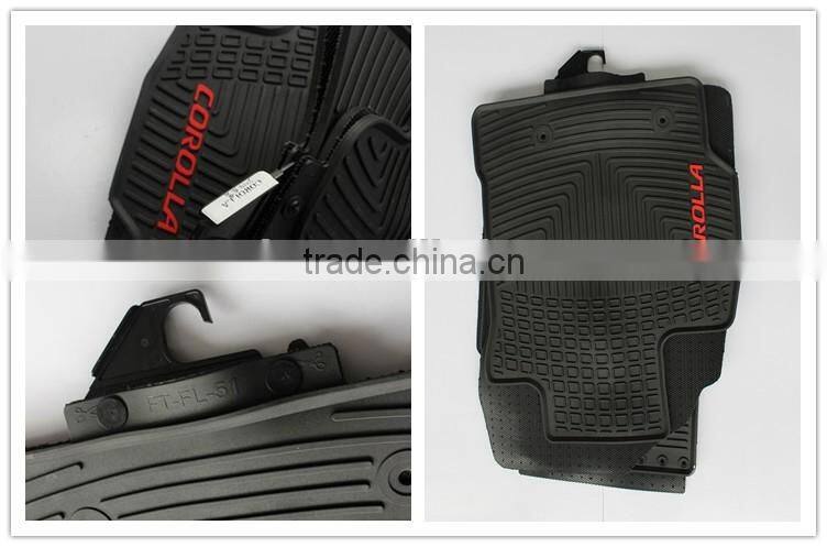 Full Set Position Branded Logo Design Auto Car Floor Mats For TOYOTA COROLLA