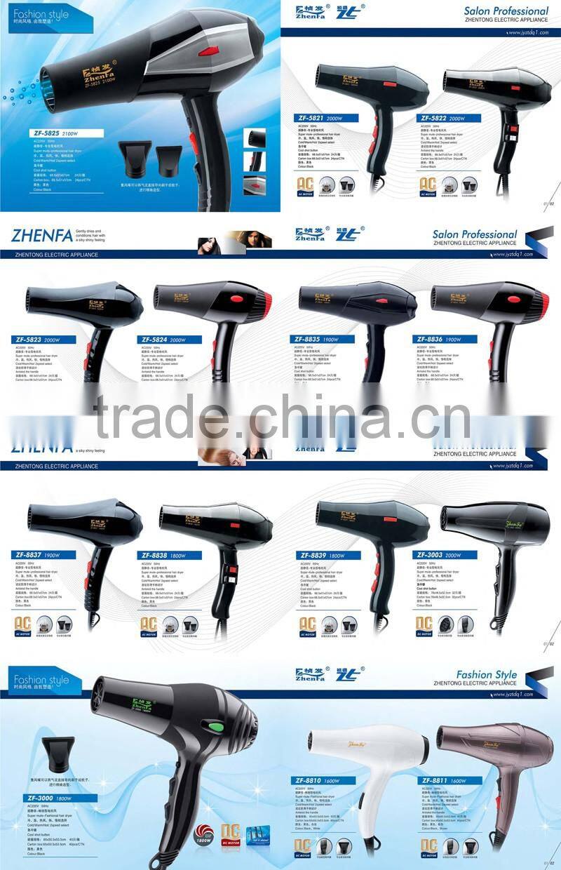 DC motor hair dryer household hairdryer home use ZF-2235