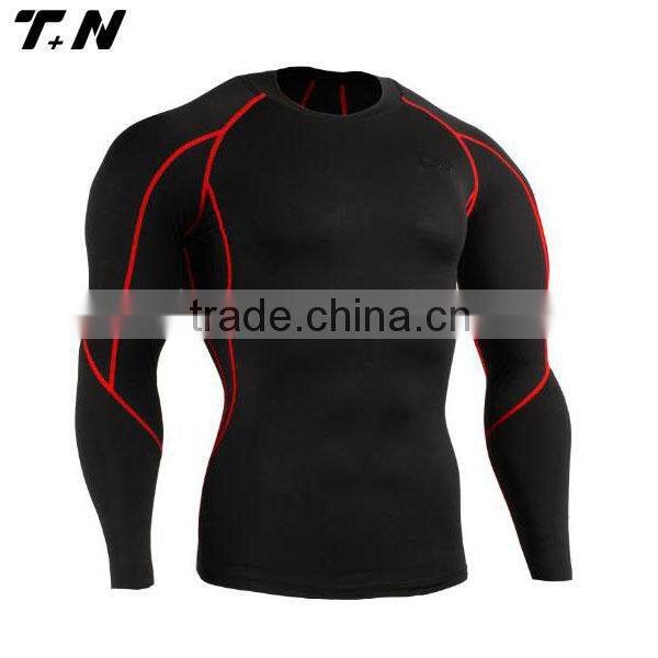 Wholesale long sleeve compression shirts rash guard