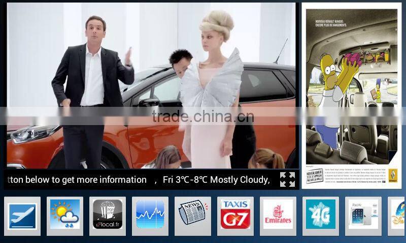 Taxi Car LCD Advertising Screen / Display