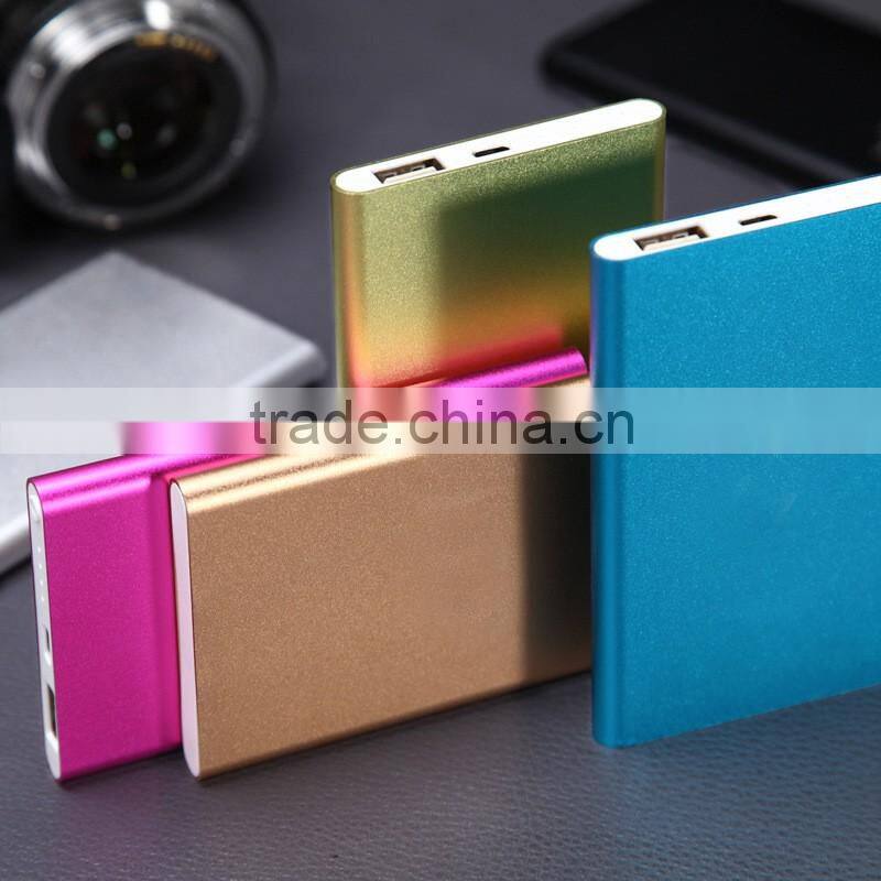 Metal skins 5000mah battery power bank for phone charger high quality powerbank