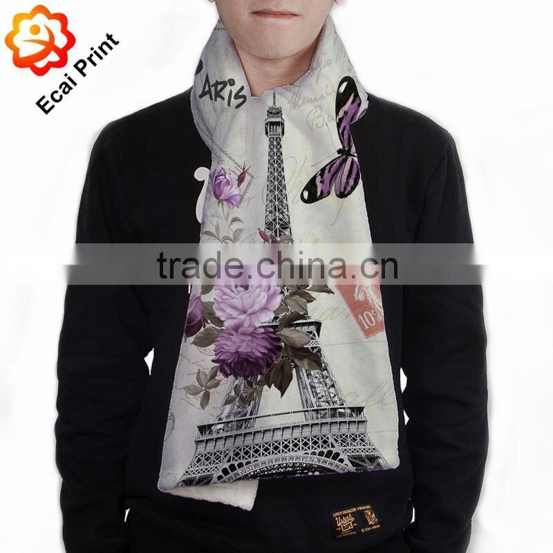high quality hot sell custom made printing softtextile plaid blanket scarf
