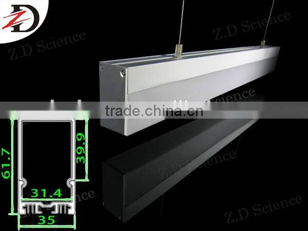 Used as Pendant Lights Extruded Aluminum Profile for LED Bar Lights