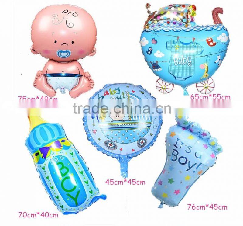 108*82 cm gaint pink baby stroller foil balloons for baby shower and kids party