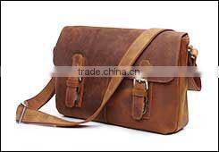 Fashion design handmade leather laptop handbag felt tote bag
