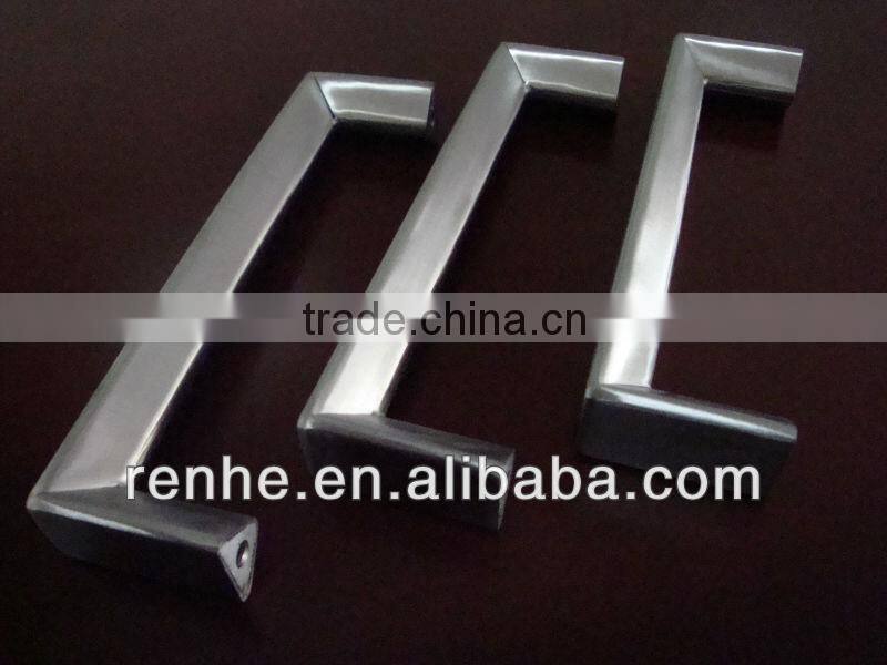 Brushed hollow triangle SS tube handle
