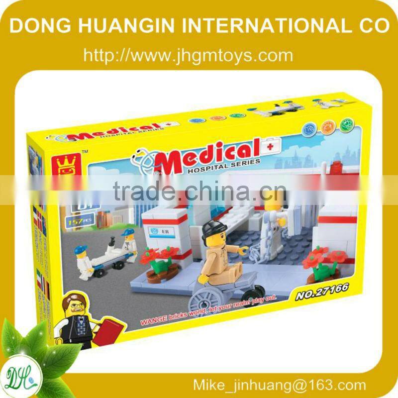 POLICE SERIES Policeman Boat DIY Plastic Toys Building Blocks