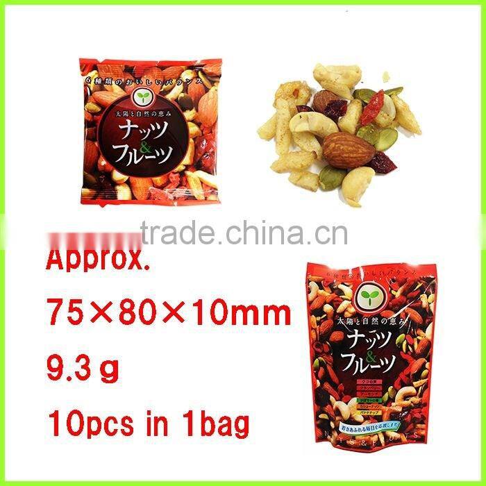 High quality and convenient mixed nuts and fruits including Cavendish banana with multiple functions made in Japan
