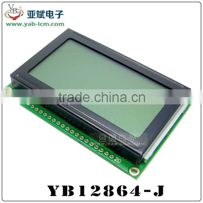 12864 lcd module lcd panel 128X64 with backlight Blue yellow-green gray