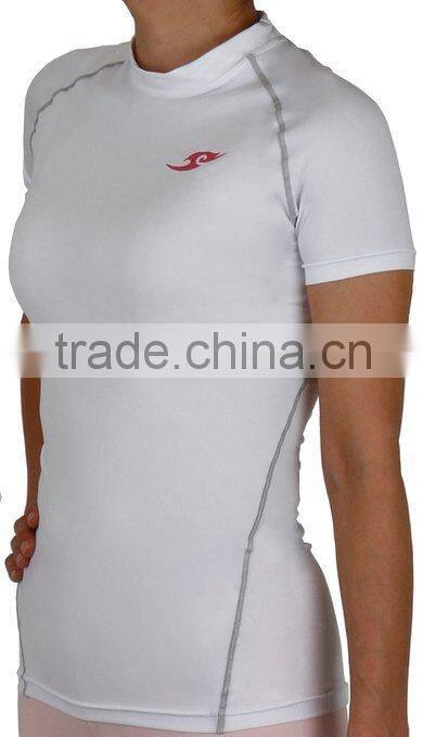shorts leeve t shirt, polyester t shirt, compression t shirt for women