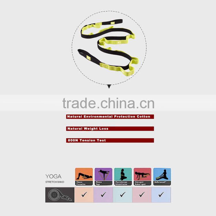 Yoga Stretch Strap Belt, Cotton Stretch Strap