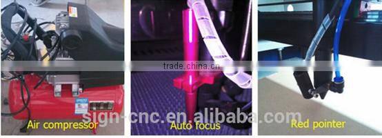 High precision SIGN 1390 co2 laser cutting machine for arcylic