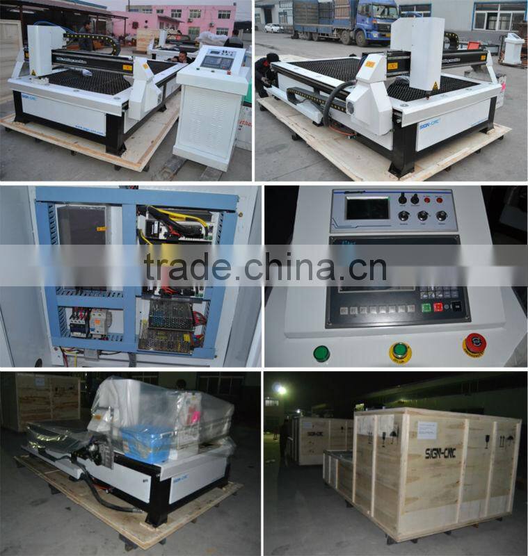 High power SIGN 1325 cnc plasma cutting machine for metal
