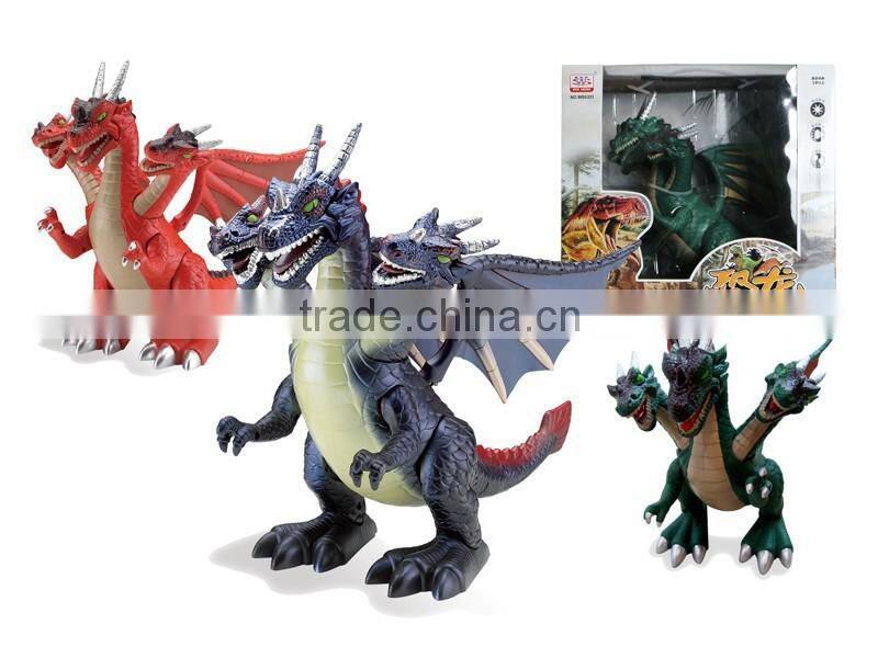 DD0401211 yellow green long neck Walking Roaring Dino