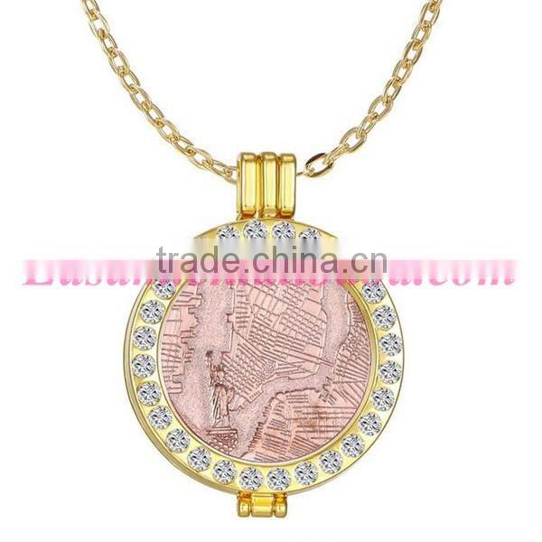 European style locket necklace/gold necklace