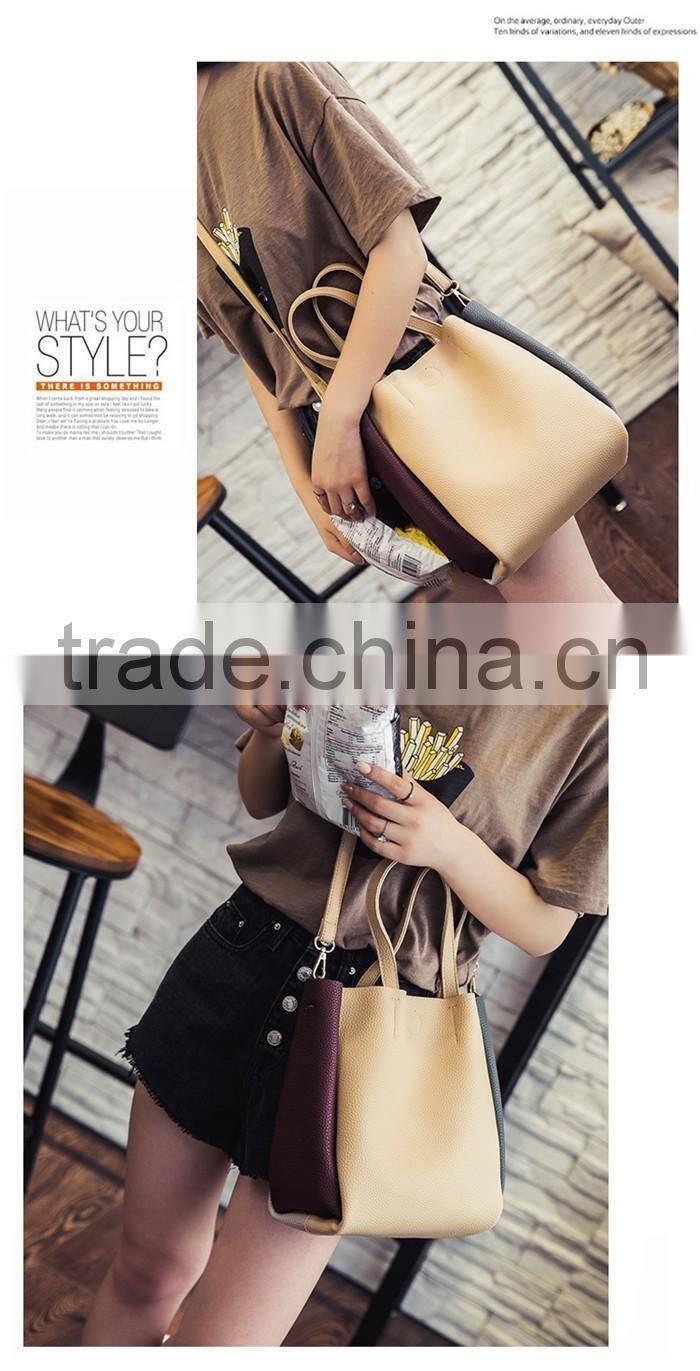 Latest college girls shoulder bags korean style ladys long strap hand bags