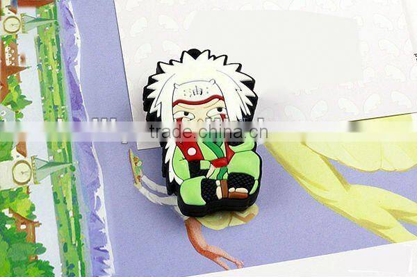 The factory manufacture high quality cartoon design silicone USB flash driver for Naruto