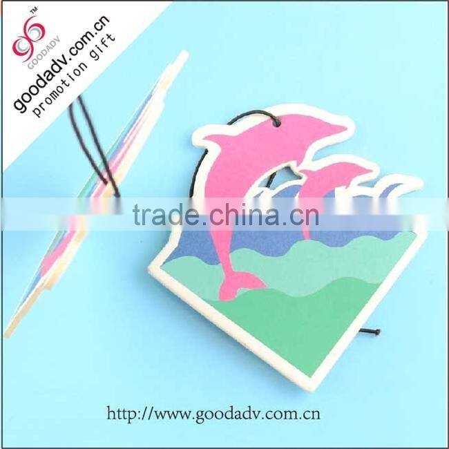 Scented card auto perfume business gift use top quality paper air freshener