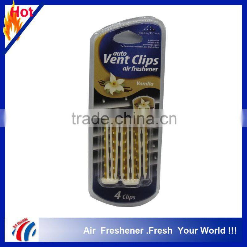 customized logo car vent clips