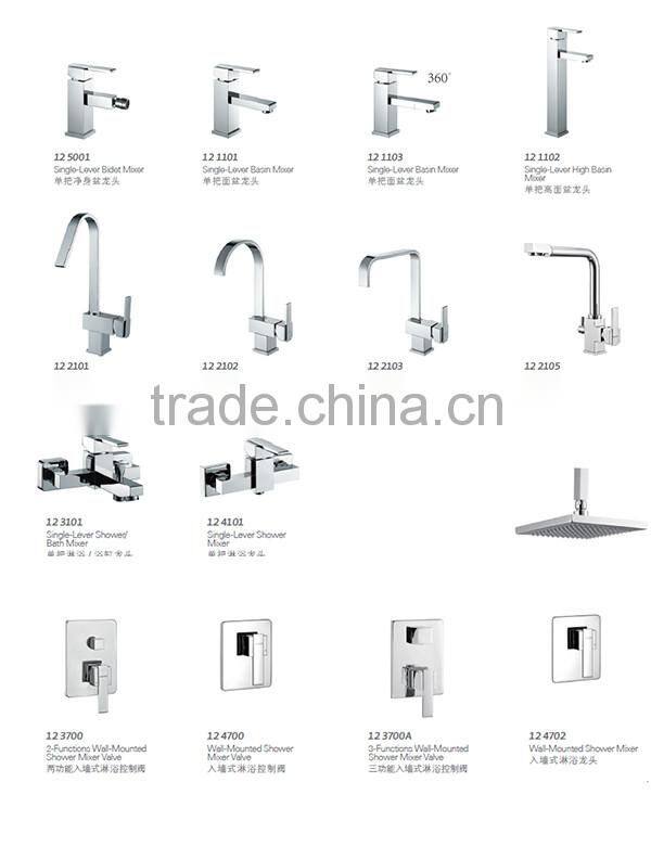 Floor free standing bathtub faucet with hand shower 12 1802