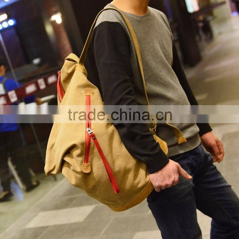 Promotional high quality canvas capacity outdoor backpack bag