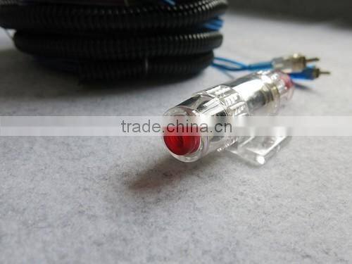 Good Quality RCA cable for car audio with 4gauge speaker cable 4 core