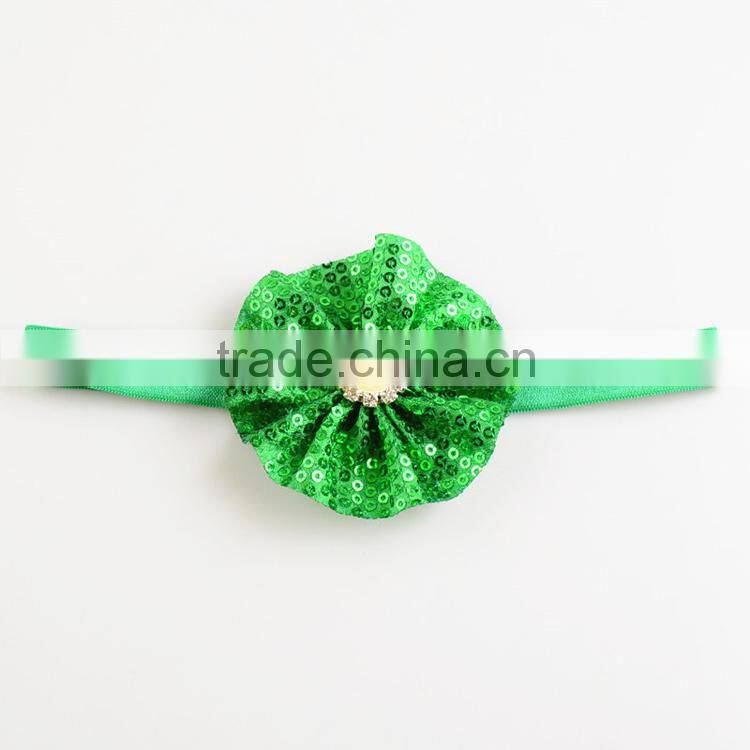 rounded flower diy christmas headband for babies