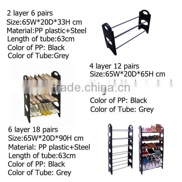 black color simple modern girls shoe rack ladies shoe rack