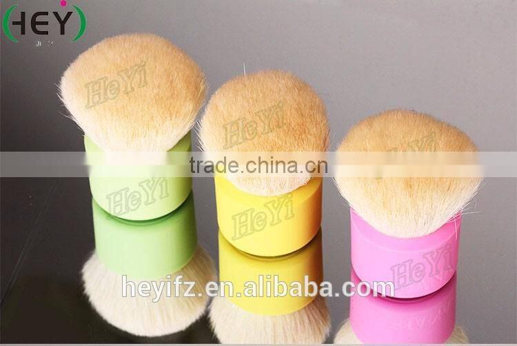 2016 Best Seller Color Goat Hair Silicone Handle Kabuki Brush