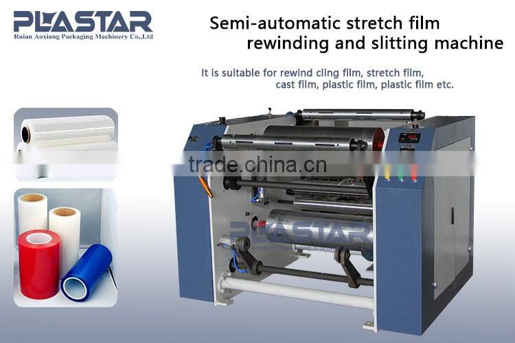 Automatic customized stretch film slitter rewinder machine