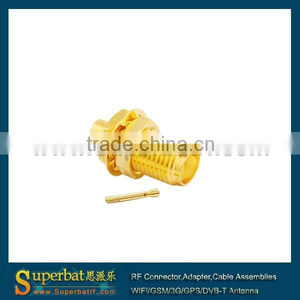 SMA Solder Jack Bulkhead Connector for RG 174 316