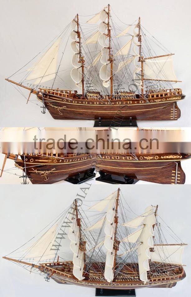 THAILAND SHIP, HIGH QUALITY HANDICRAFT, WOODEN SHIP MODEL