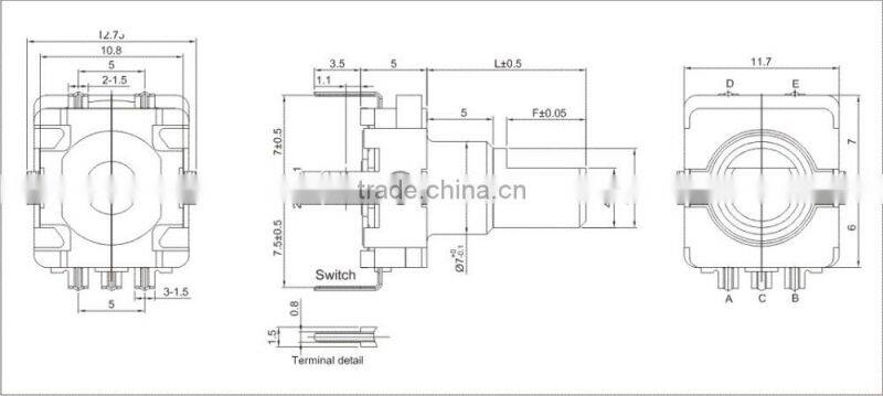 F11ER series Rotary Shaft Encoder Incremental type high accuracy Encoder in all dimensions