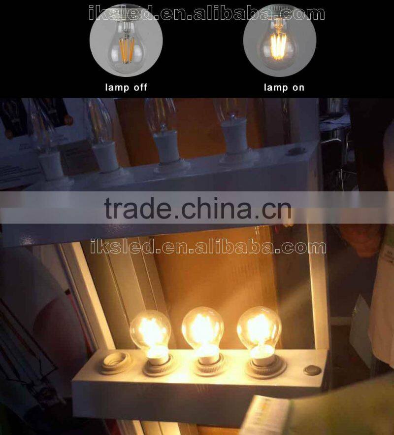 2014 new CE ROHS 85-260V E27 8W led filament