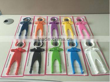 Phone Partner = flexible cell phone holder human hanger design