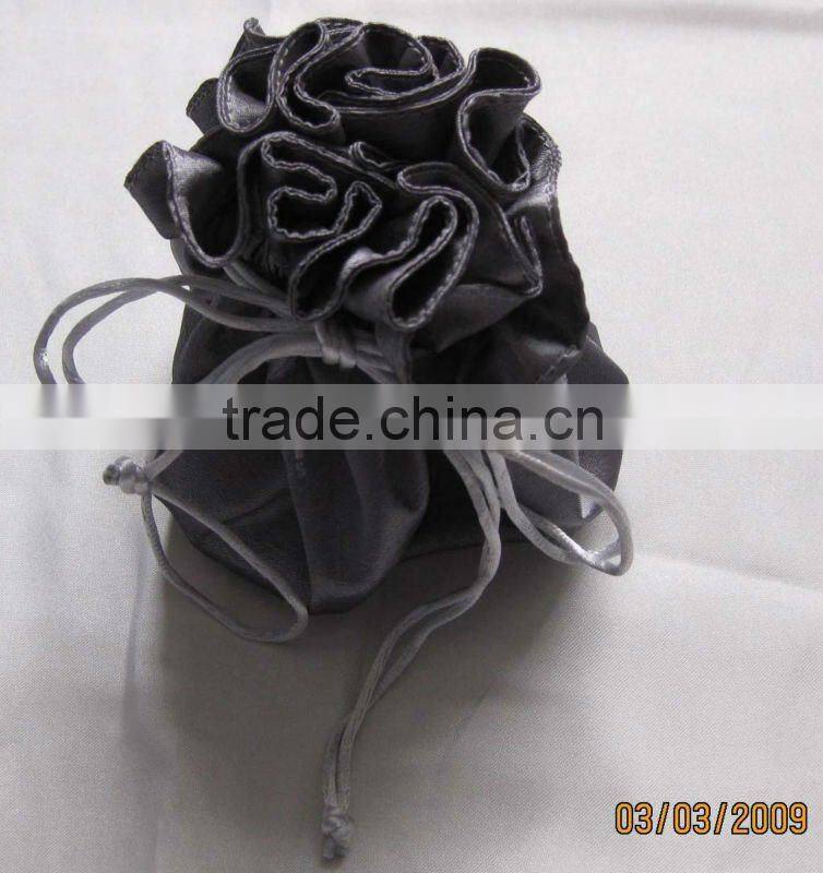 promotional satin mooncake pull up drawstring pouch bag