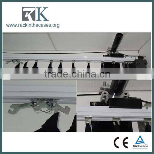 Fire Proof Velour Curtain With Electric Motorized Curtain