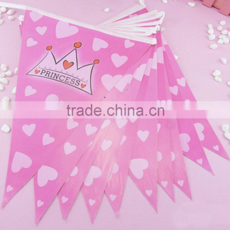 IT'S A Boy Blue Pennant paper Banner For baby shower decoration