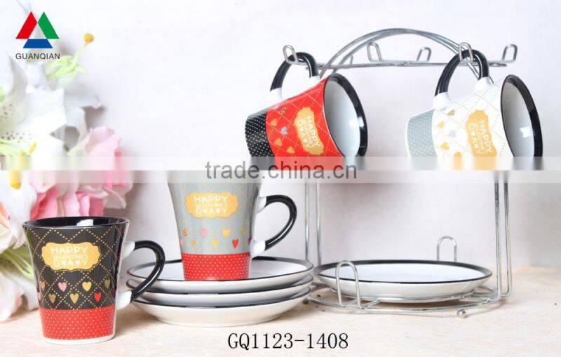 Factory direct printing ceramic mug printed white ceramic coffee mug