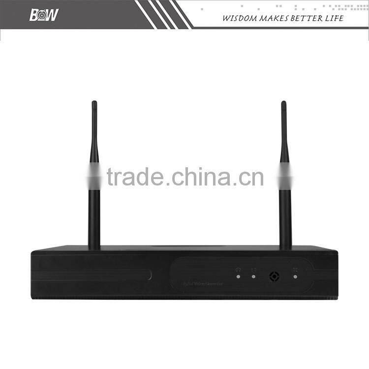 4 Channel NVR 720P 1.0MP Wireless Onvif P2P Indoor IP Security Cameras System Kit