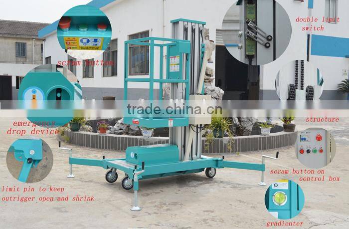 100kg aluminum hydraulic raising platform
