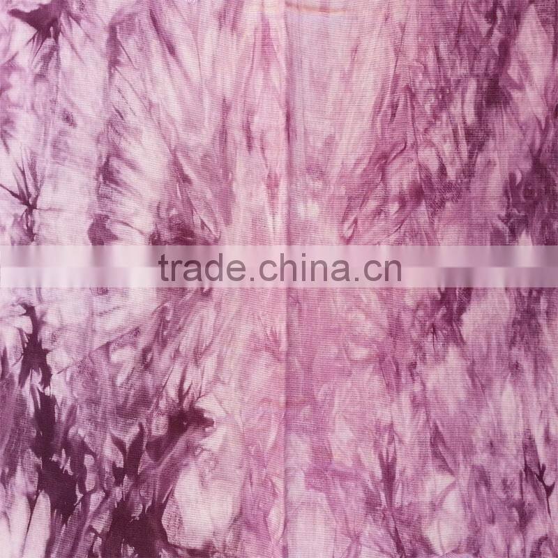 plain woven viscose tie dye rayon fabric